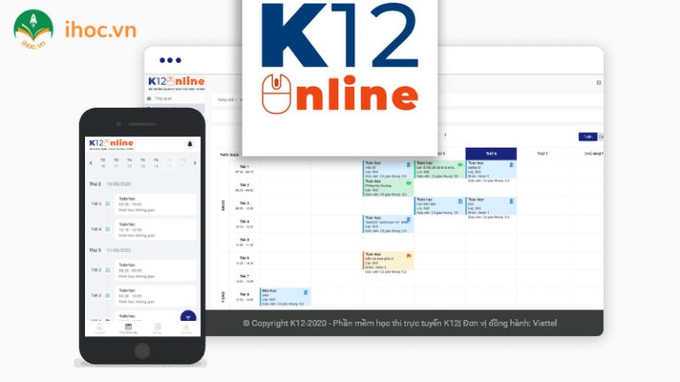 K12 Online đăng nhập bằng máy tính