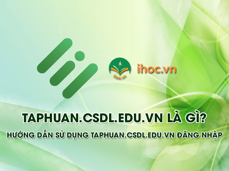 taphuan.csdl.edu.vn đăng nhập